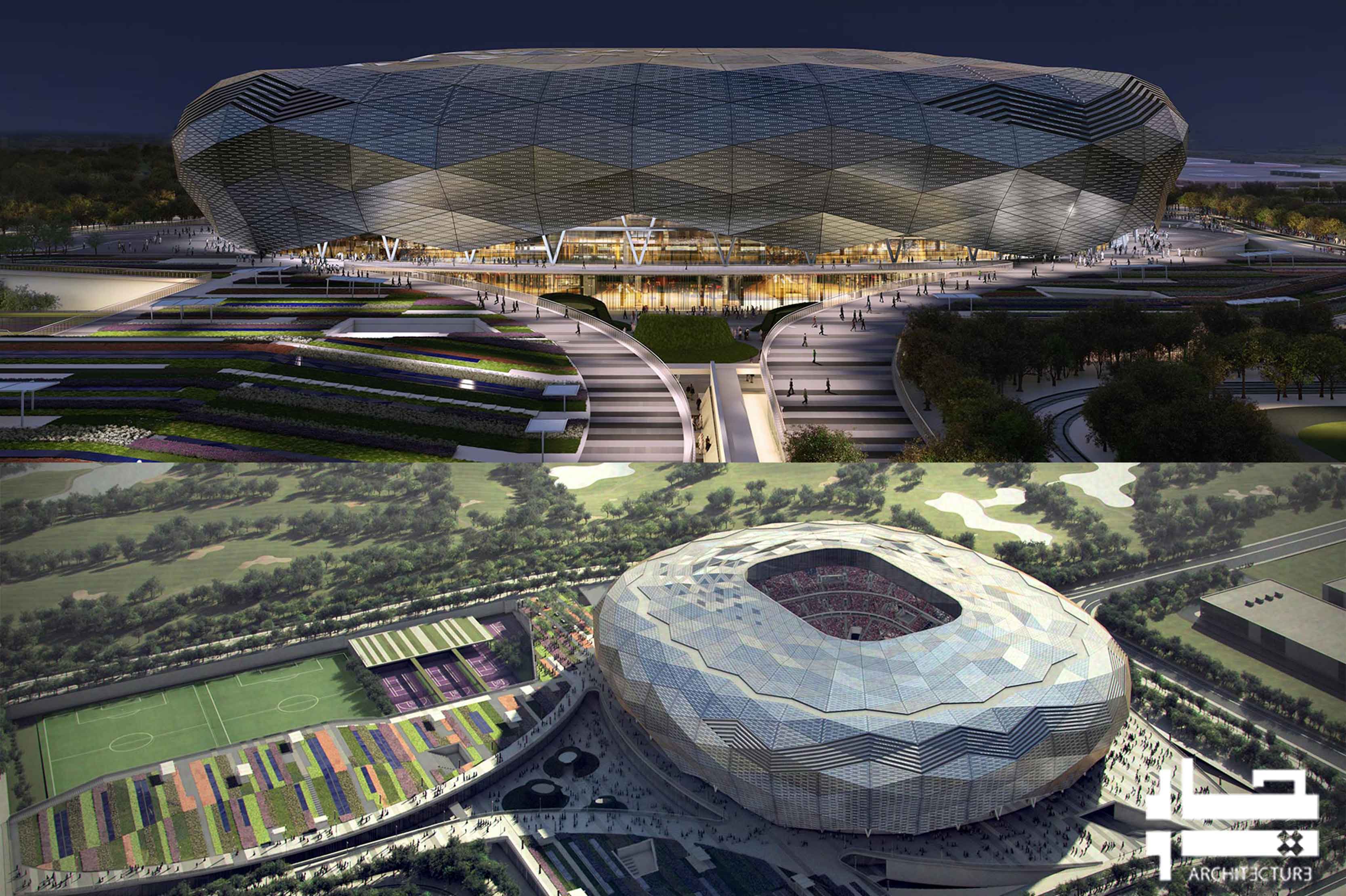 استودیوم ورزشی «الماس در صحرا» پیش از جام جهانی ۲۰۲۲ در قطر تکمیل می شود
